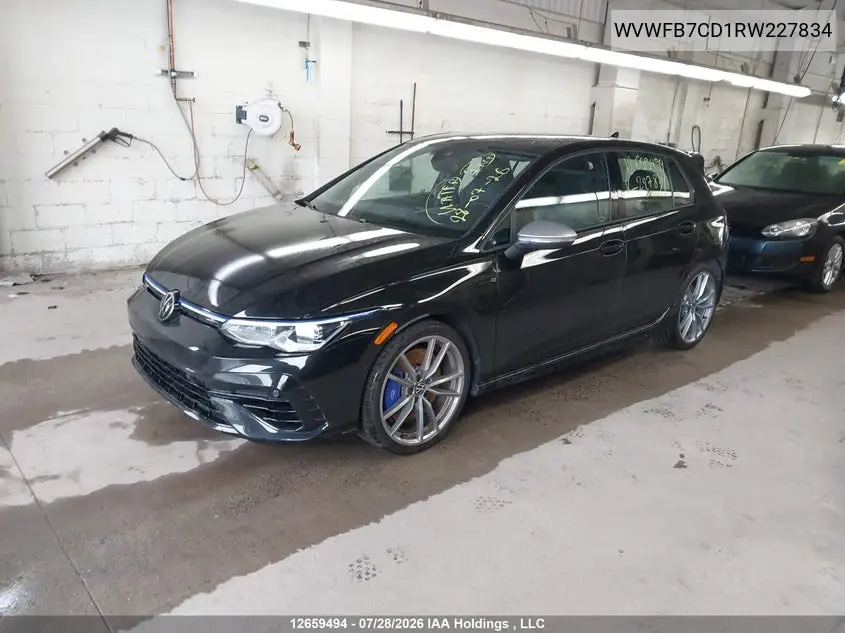 2024 VOLKSWAGEN GOLF VIN WVWFB7CD1RW227834 — фото 2