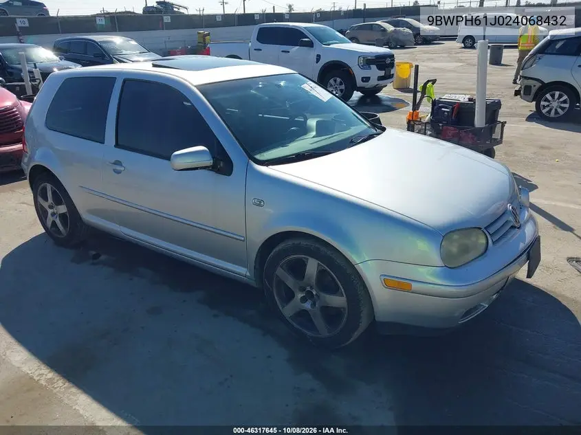 VOLKSWAGEN GTI 2002, VIN 9BWPH61J024068432