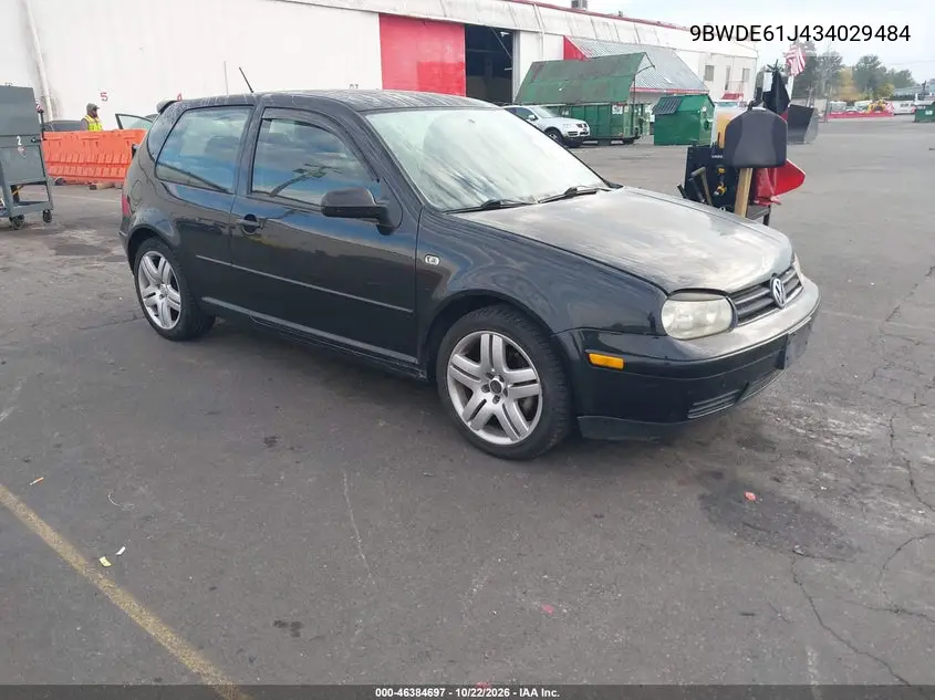 VOLKSWAGEN GTI 2003, VIN 9BWDE61J434029484
