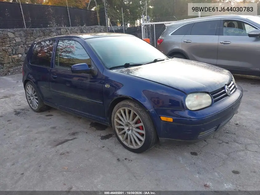 VOLKSWAGEN GTI 2004, VIN 9BWDE61J644030783