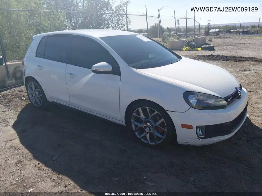 VOLKSWAGEN GTI 2014, VIN WVWGD7AJ2EW009189
