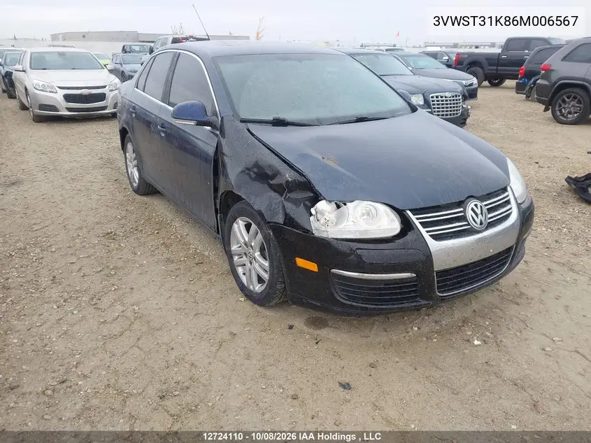 VOLKSWAGEN JETTA 2000, VIN 3VWST31K86M006567