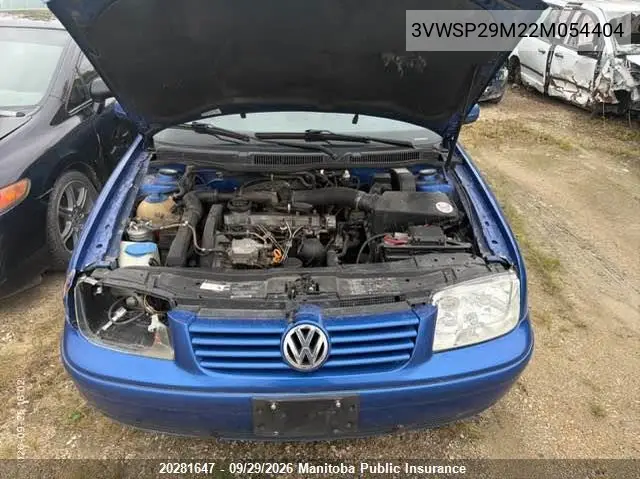 2002 VOLKSWAGEN JETTA VIN 3VWSP29M22M054404 — фото 10
