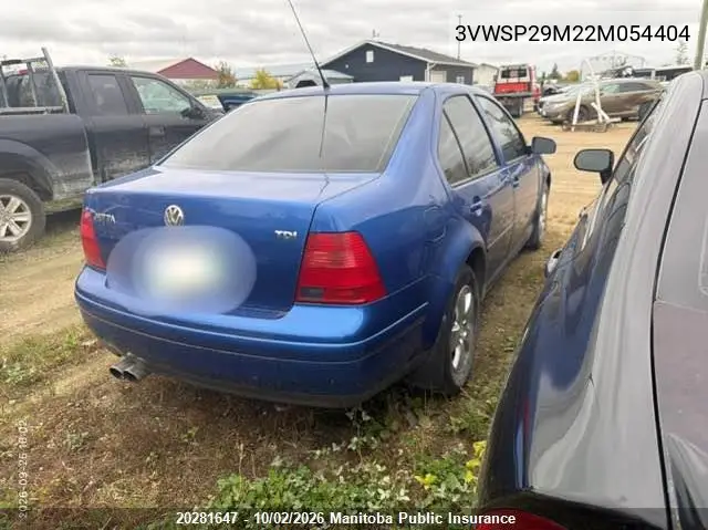 2002 VOLKSWAGEN JETTA VIN 3VWSP29M22M054404 — фото 4