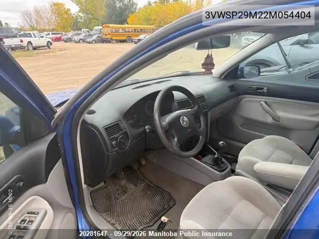 2002 VOLKSWAGEN JETTA VIN 3VWSP29M22M054404 — фото 5
