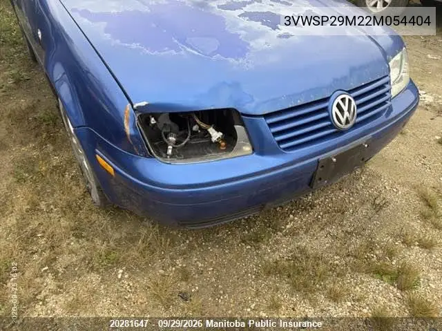2002 VOLKSWAGEN JETTA VIN 3VWSP29M22M054404 — фото 6