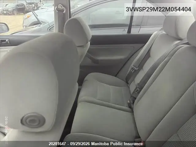 2002 VOLKSWAGEN JETTA VIN 3VWSP29M22M054404 — фото 8