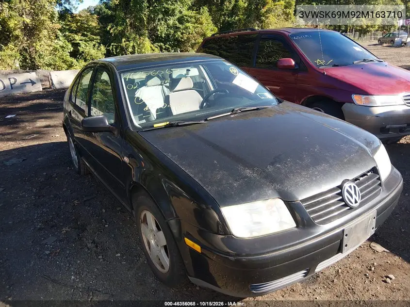 VOLKSWAGEN JETTA 2002, VIN 3VWSK69M92M163710
