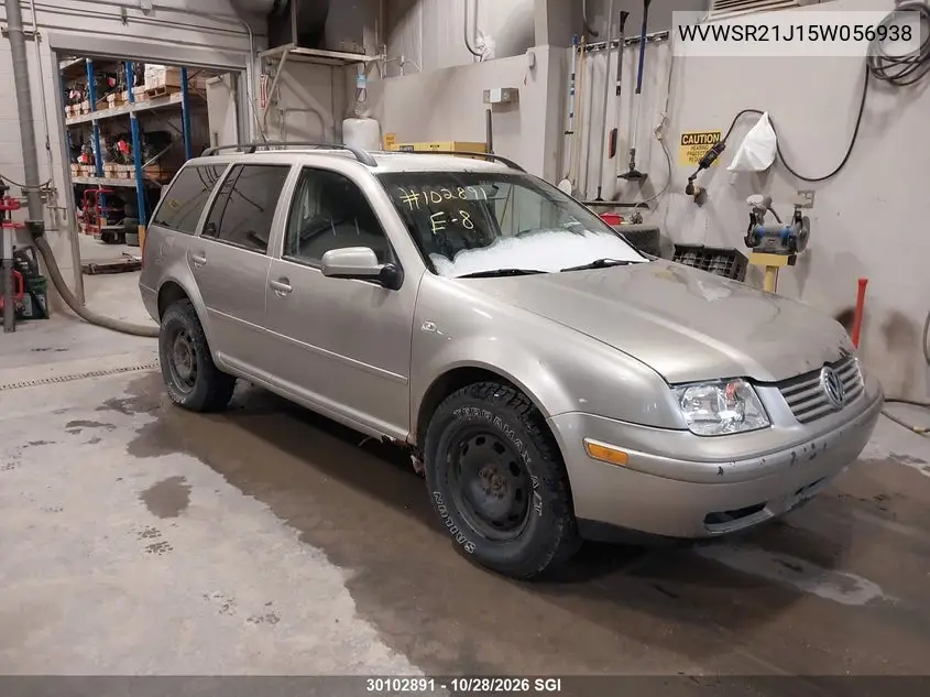 VOLKSWAGEN JETTA 2005, VIN WVWSR21J15W056938