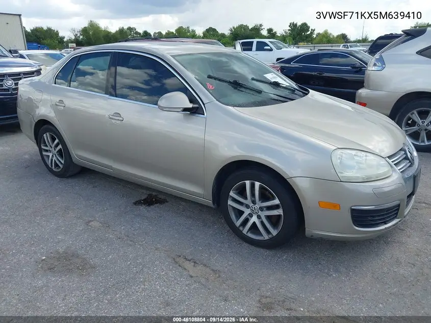 VOLKSWAGEN JETTA 2005, VIN 3VWSF71KX5M639410