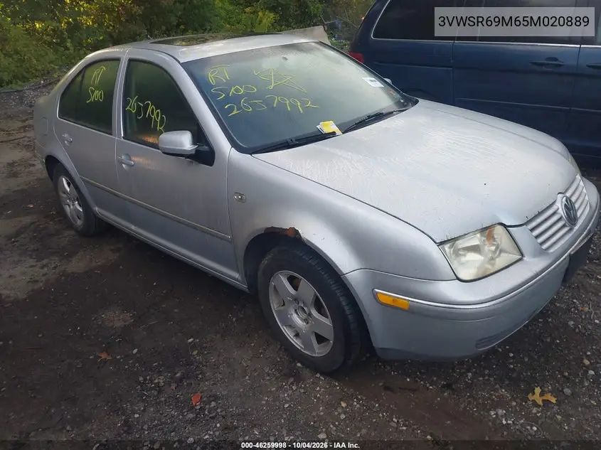 VOLKSWAGEN JETTA 2005, VIN 3VWSR69M65M020889