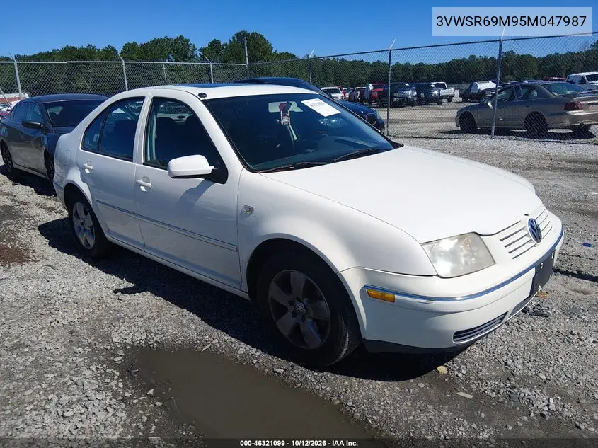 VOLKSWAGEN JETTA 2005, VIN 3VWSR69M95M047987