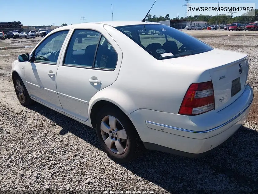 2005 VOLKSWAGEN JETTA VIN 3VWSR69M95M047987 — фото 3