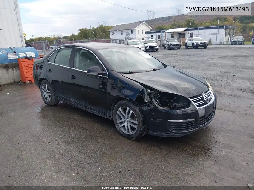 VOLKSWAGEN JETTA 2005, VIN 3VWDG71K15M613493