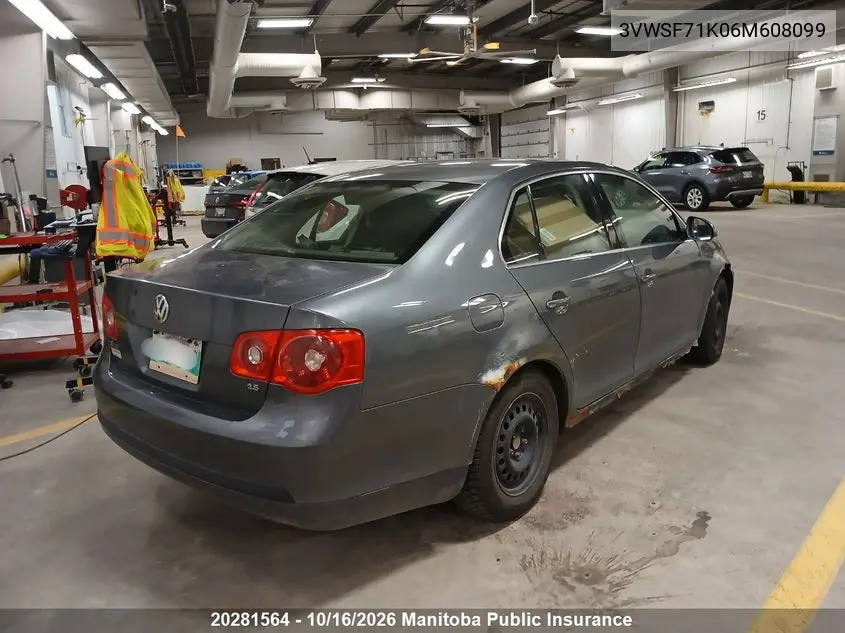 2006 VOLKSWAGEN JETTA VIN 3VWSF71K06M608099 — фото 4