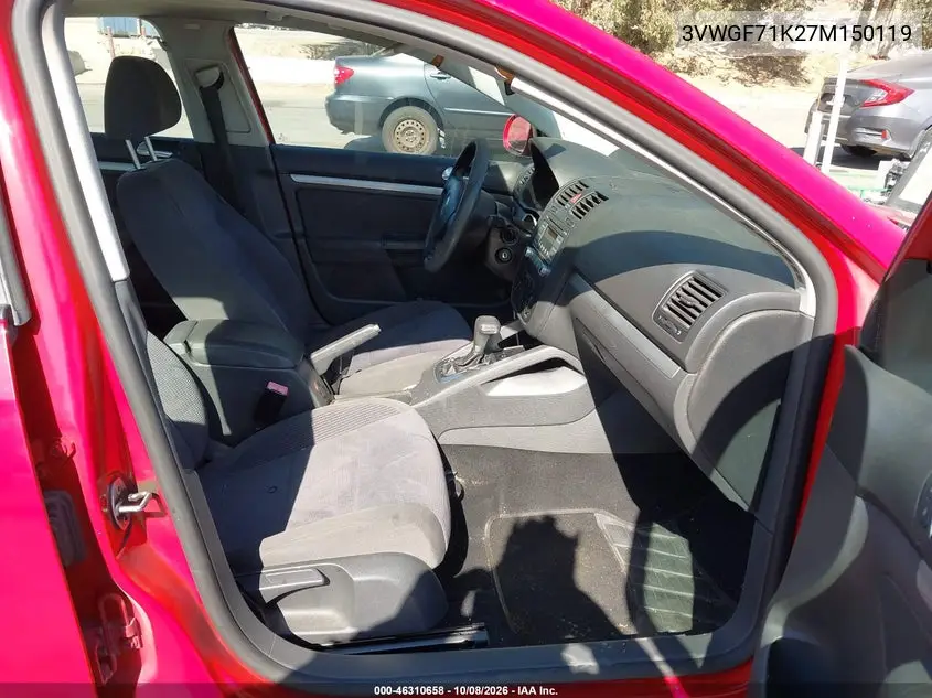 2007 VOLKSWAGEN JETTA VIN 3VWGF71K27M150119 — фото 5