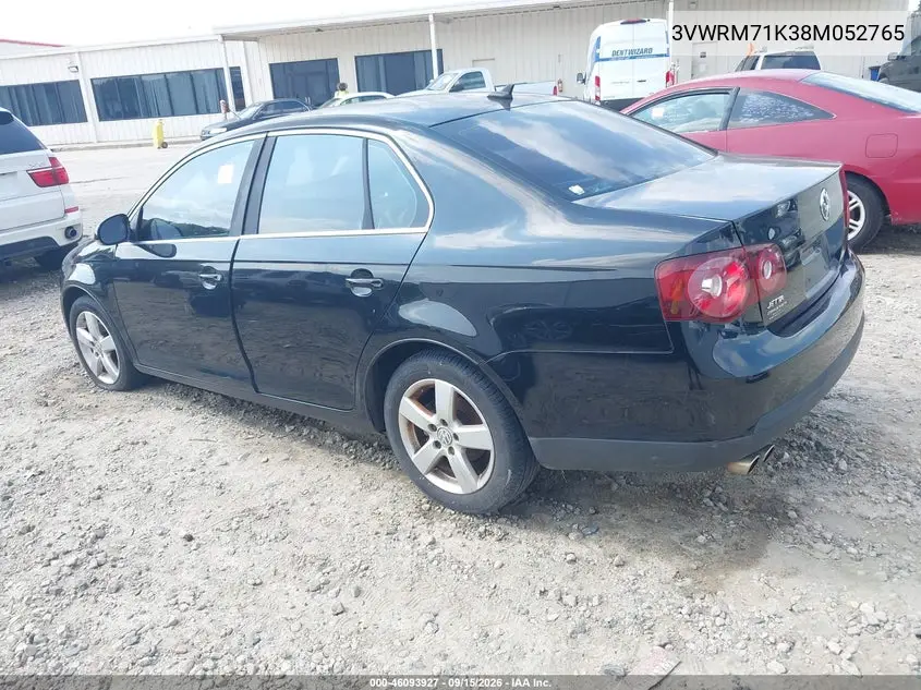 2008 VOLKSWAGEN JETTA VIN 3VWRM71K38M052765 — фото 3