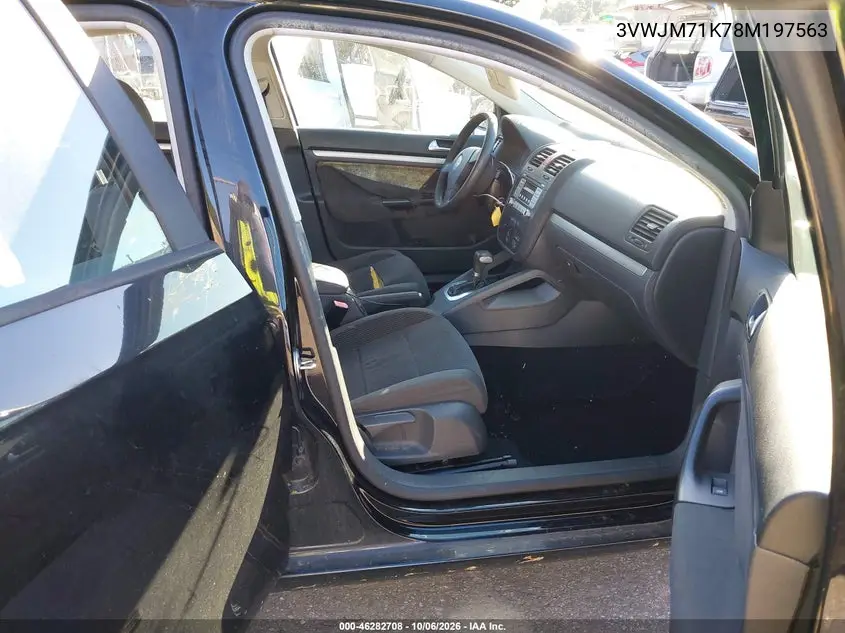 2008 VOLKSWAGEN JETTA VIN 3VWJM71K78M197563 — фото 5