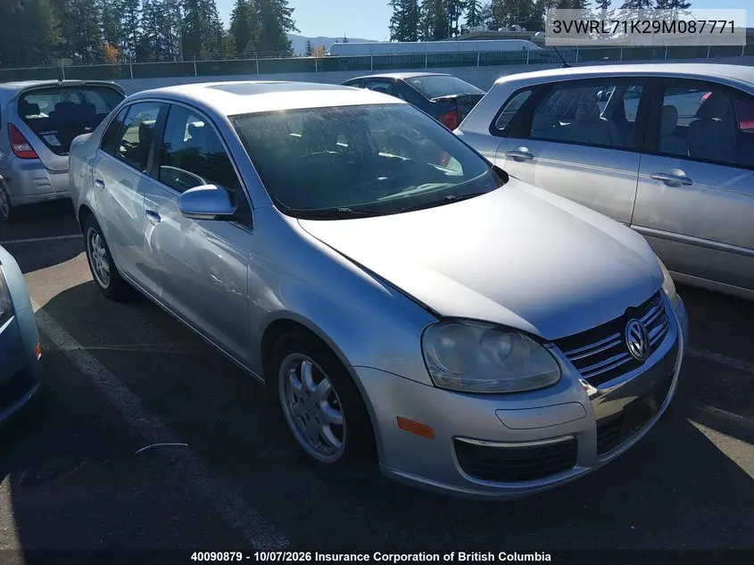 VOLKSWAGEN JETTA 2009, VIN 3VWRL71K29M087771