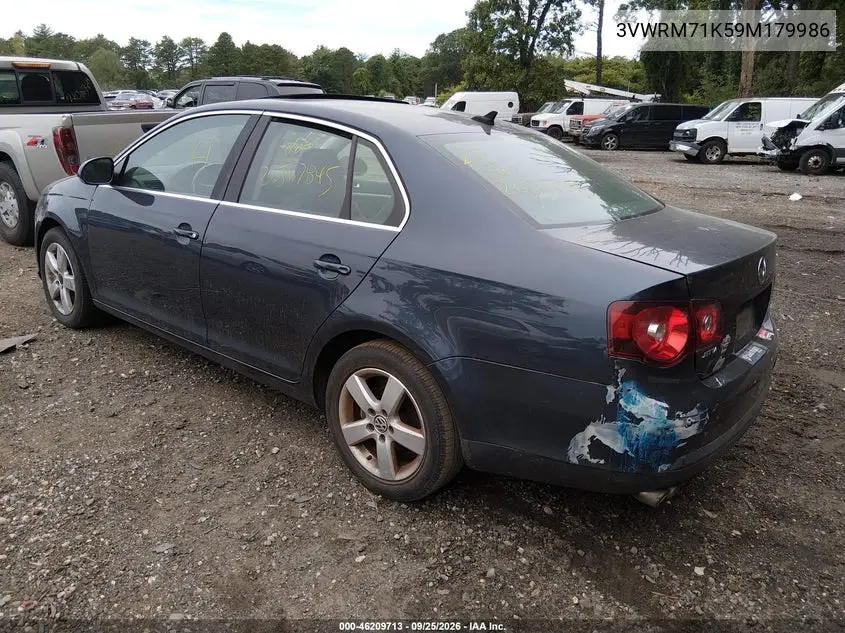 2009 VOLKSWAGEN JETTA VIN 3VWRM71K59M179986 — фото 3