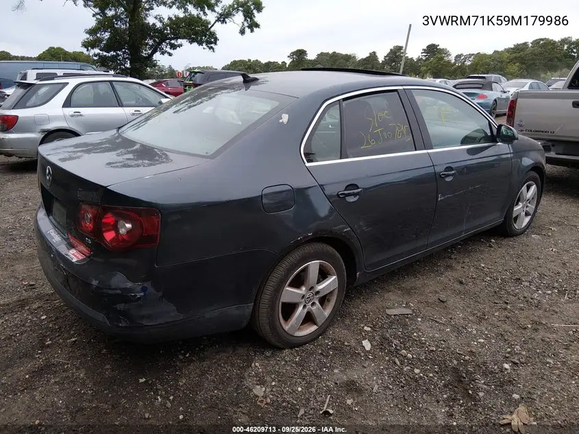 2009 VOLKSWAGEN JETTA VIN 3VWRM71K59M179986 — фото 4