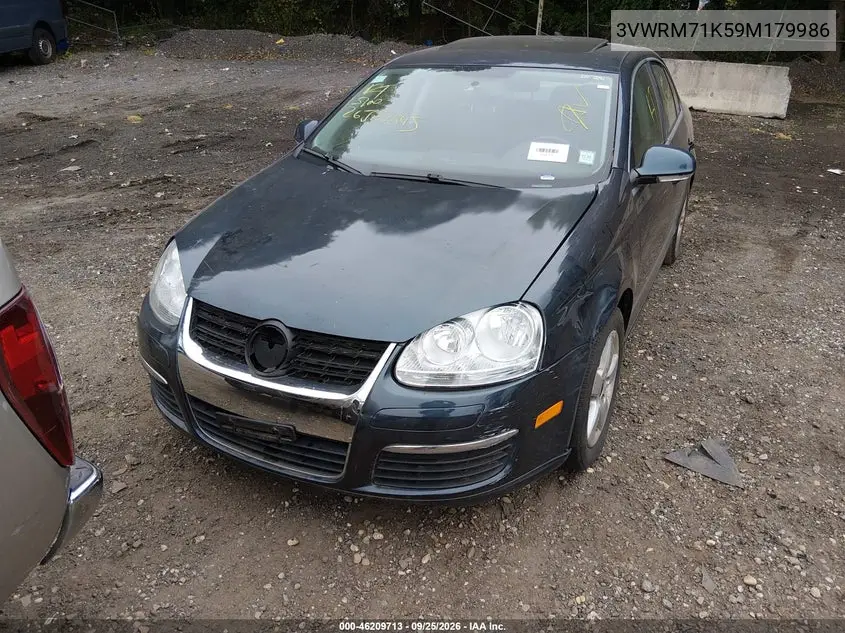 2009 VOLKSWAGEN JETTA VIN 3VWRM71K59M179986 — фото 6
