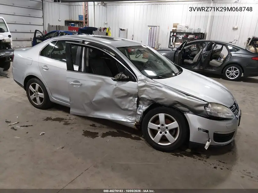 VOLKSWAGEN JETTA 2009, VIN 3VWRZ71K29M068748
