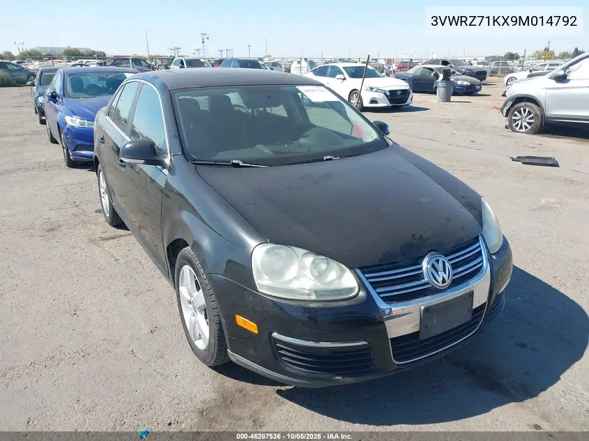 VOLKSWAGEN JETTA 2009, VIN 3VWRZ71KX9M014792