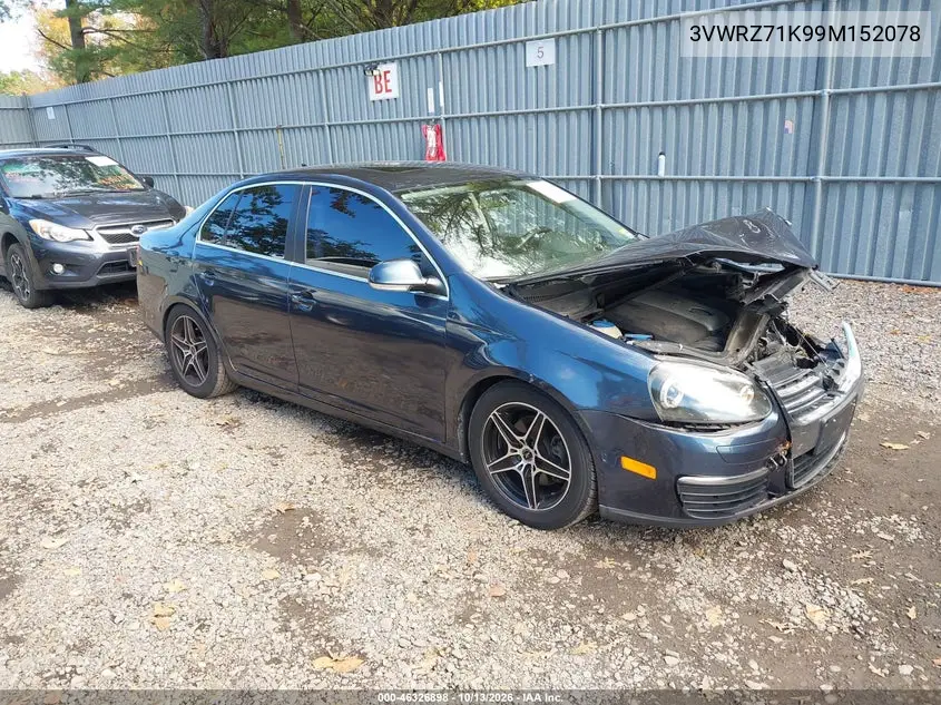 VOLKSWAGEN JETTA 2009, VIN 3VWRZ71K99M152078