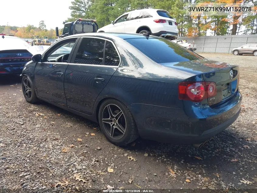 2009 VOLKSWAGEN JETTA VIN 3VWRZ71K99M152078 — фото 3