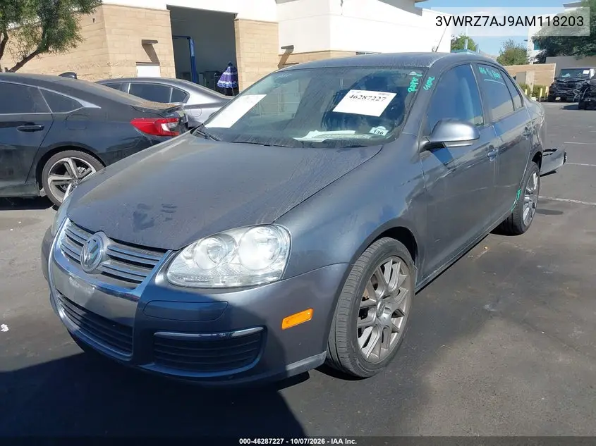 2010 VOLKSWAGEN JETTA VIN 3VWRZ7AJ9AM118203 — фото 2