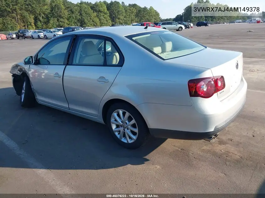 2010 VOLKSWAGEN JETTA VIN 3VWRX7AJ4AM149378 — фото 3