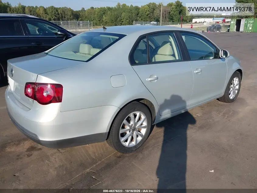 2010 VOLKSWAGEN JETTA VIN 3VWRX7AJ4AM149378 — фото 4