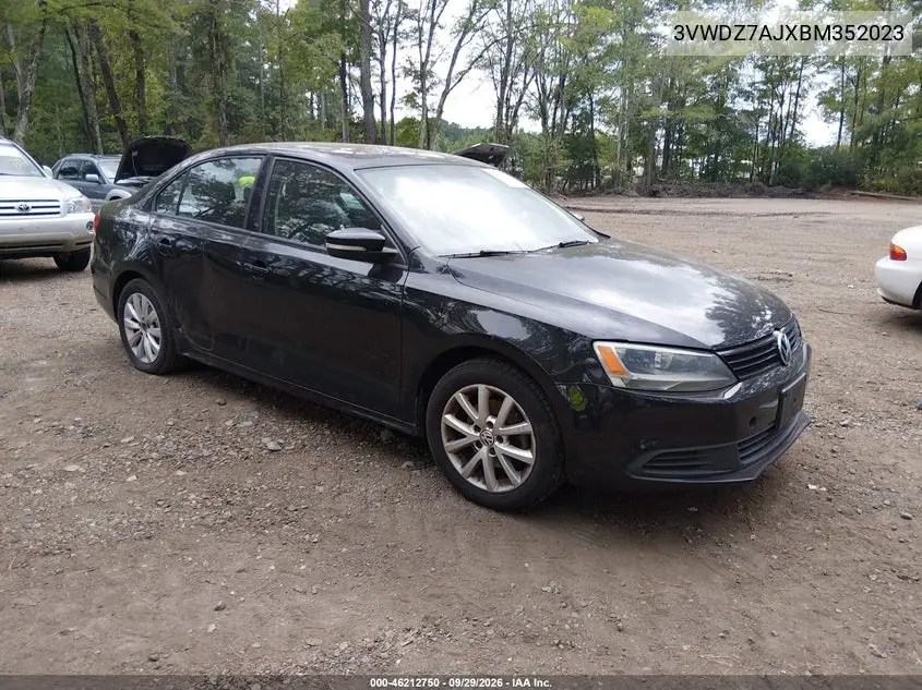 VOLKSWAGEN JETTA 2011, VIN 3VWDZ7AJXBM352023