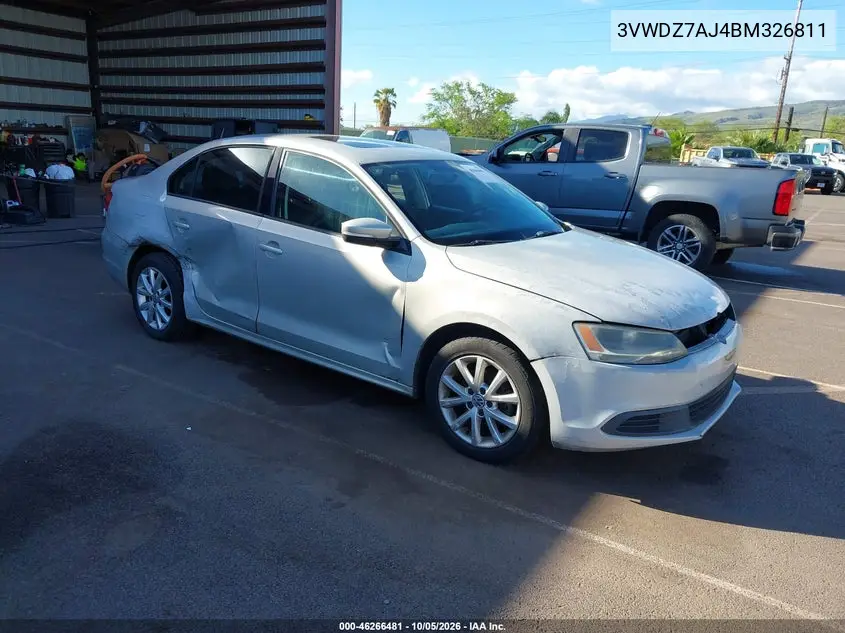 VOLKSWAGEN JETTA 2011, VIN 3VWDZ7AJ4BM326811
