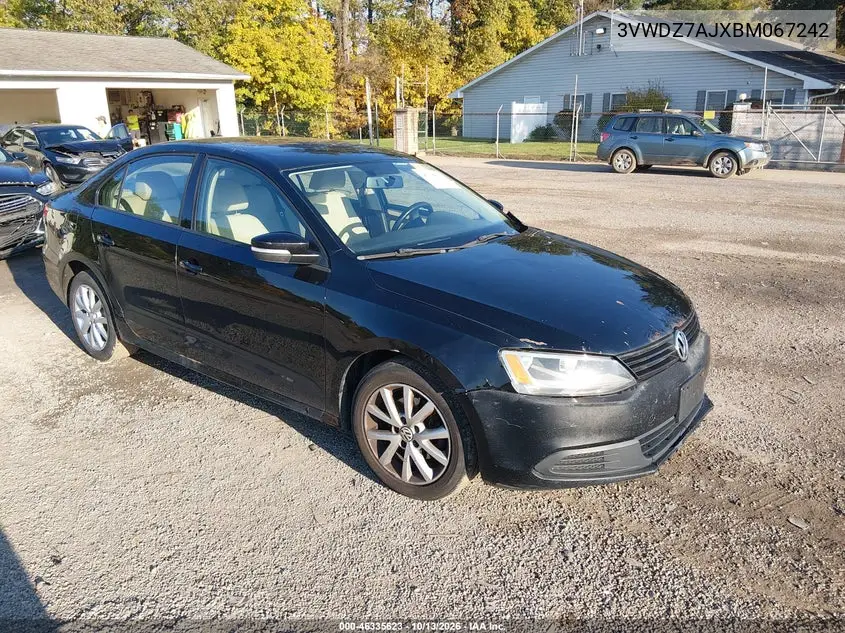 VOLKSWAGEN JETTA 2011, VIN 3VWDZ7AJXBM067242