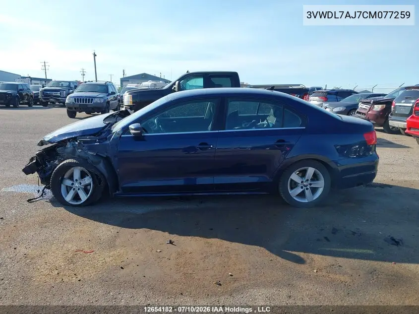 2012 VOLKSWAGEN JETTA VIN 3VWDL7AJ7CM077259 — фото 13