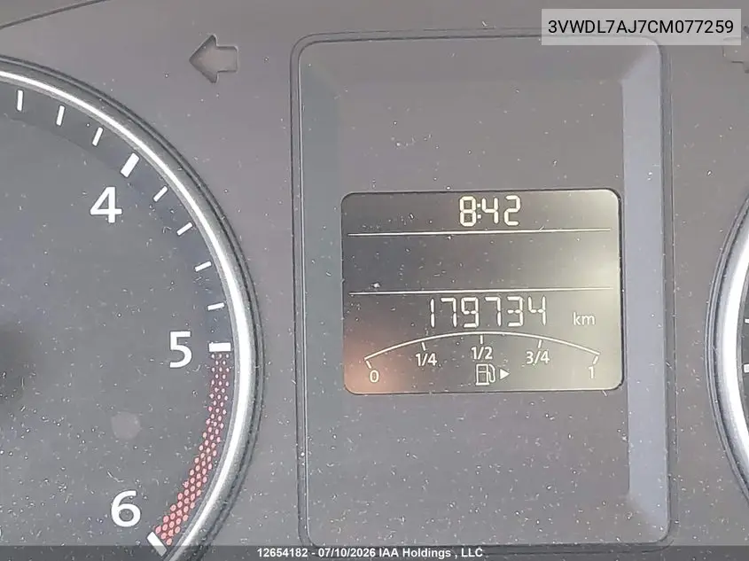 2012 VOLKSWAGEN JETTA VIN 3VWDL7AJ7CM077259 — фото 14