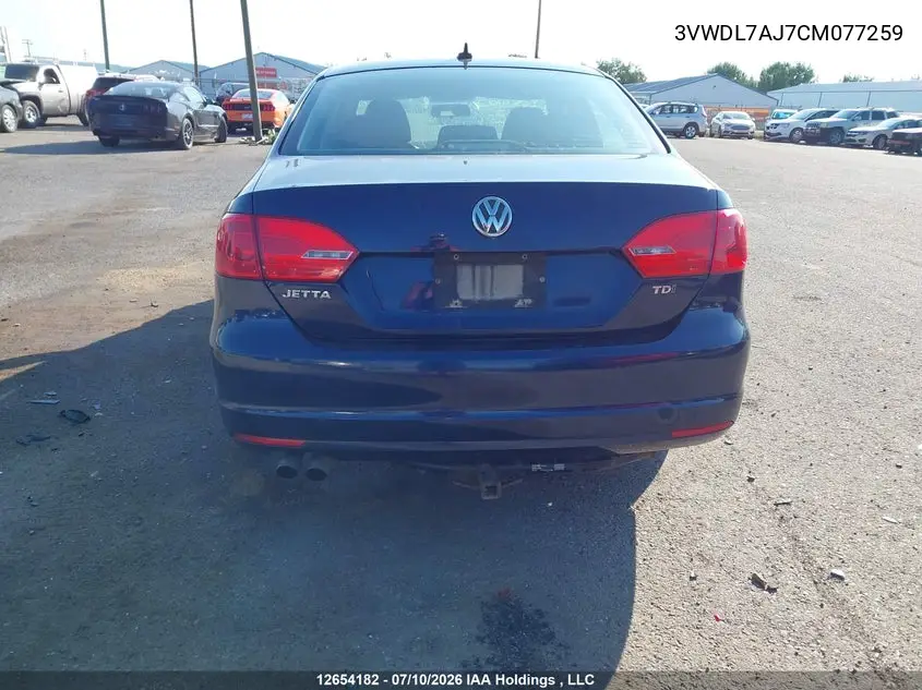2012 VOLKSWAGEN JETTA VIN 3VWDL7AJ7CM077259 — фото 15