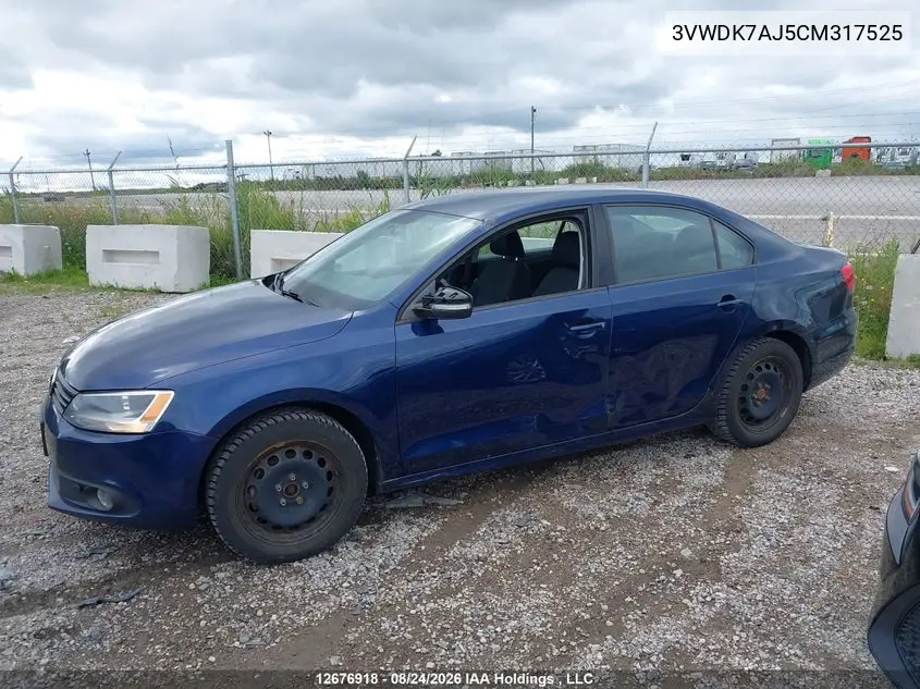 2012 VOLKSWAGEN JETTA VIN 3VWDK7AJ5CM317525 — фото 14