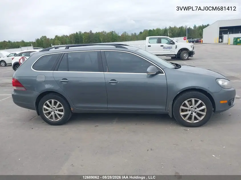 2012 VOLKSWAGEN JETTA VIN 3VWPL7AJ0CM681412 — фото 14