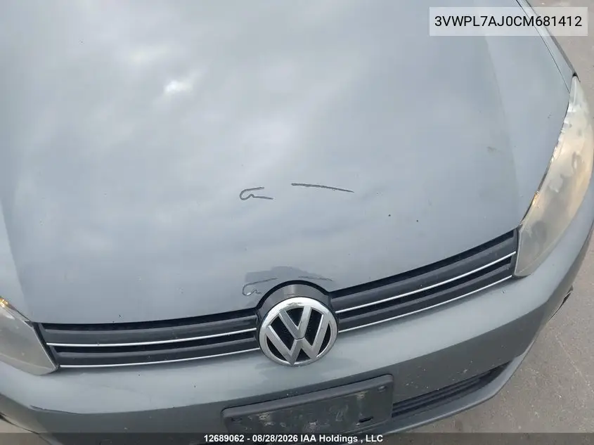 2012 VOLKSWAGEN JETTA VIN 3VWPL7AJ0CM681412 — фото 20