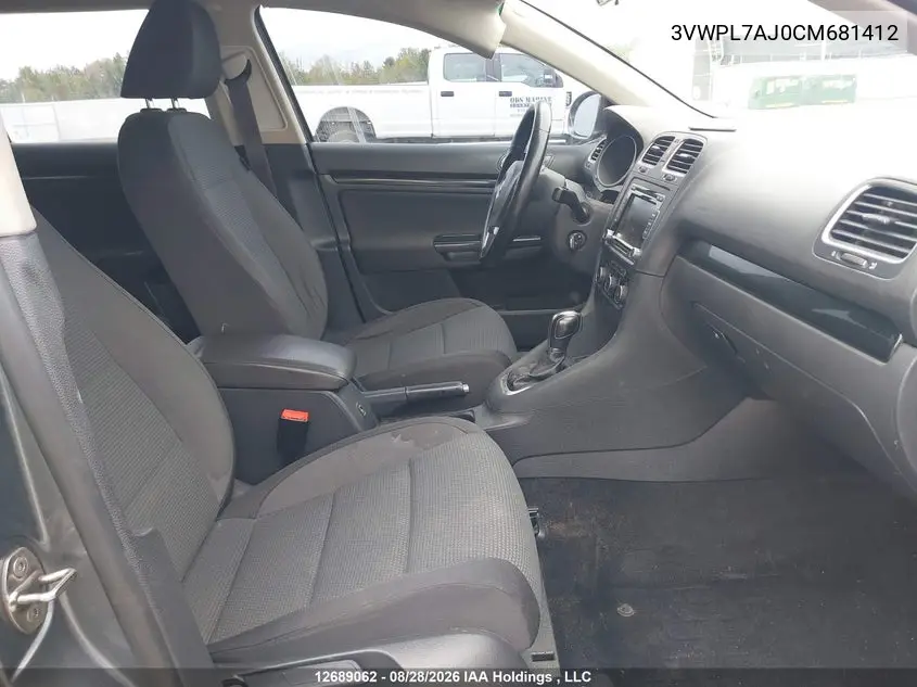 2012 VOLKSWAGEN JETTA VIN 3VWPL7AJ0CM681412 — фото 5