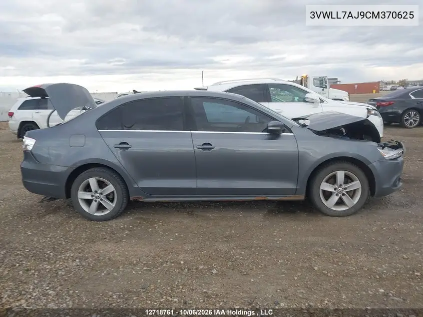 2012 VOLKSWAGEN JETTA VIN 3VWLL7AJ9CM370625 — фото 14