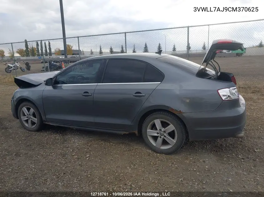 2012 VOLKSWAGEN JETTA VIN 3VWLL7AJ9CM370625 — фото 15