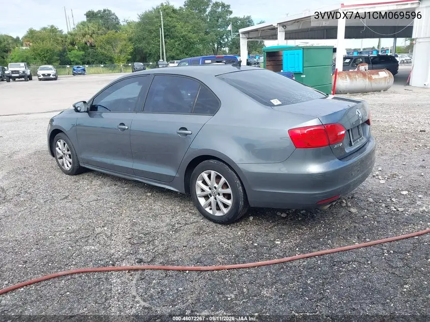 2012 VOLKSWAGEN JETTA VIN 3VWDX7AJ1CM069596 — фото 3