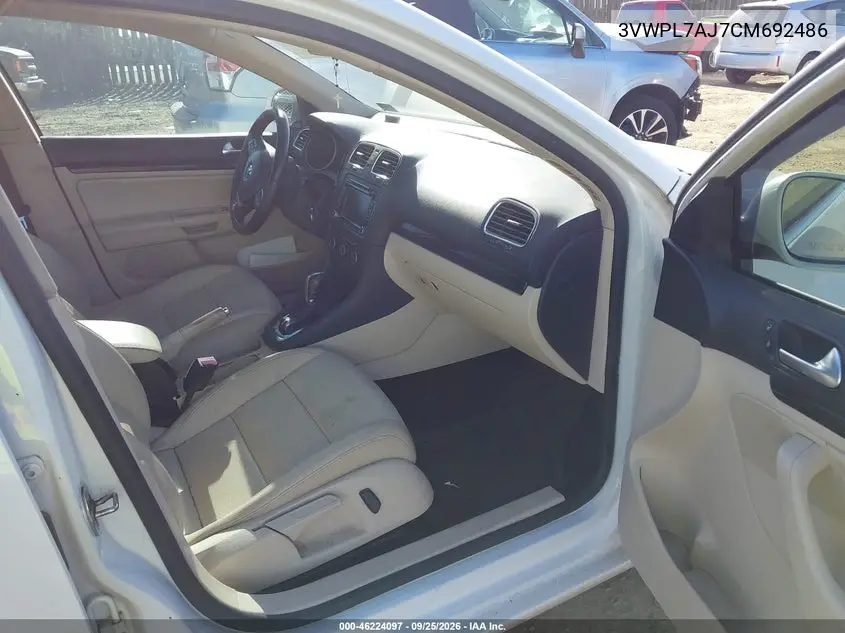 2012 VOLKSWAGEN JETTA VIN 3VWPL7AJ7CM692486 — фото 5