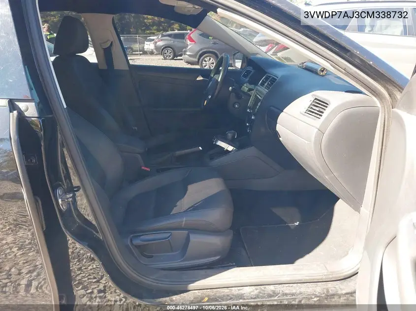 2012 VOLKSWAGEN JETTA VIN 3VWDP7AJ3CM338732 — фото 5