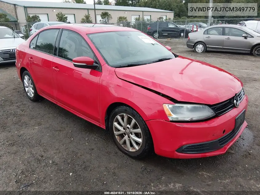 VOLKSWAGEN JETTA 2012, VIN 3VWDP7AJ7CM349779