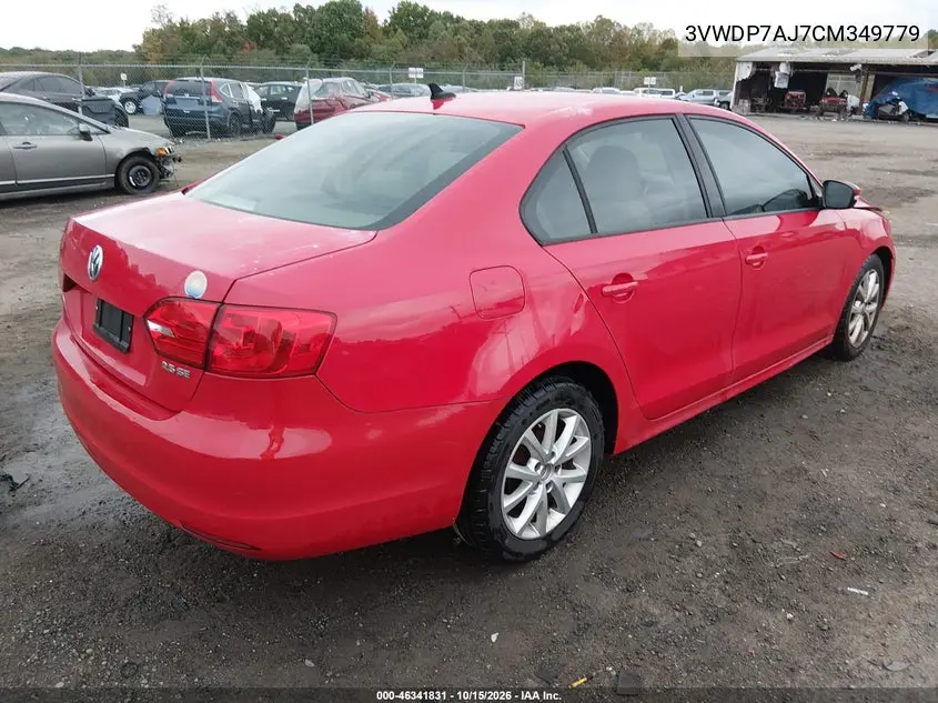 2012 VOLKSWAGEN JETTA VIN 3VWDP7AJ7CM349779 — фото 4